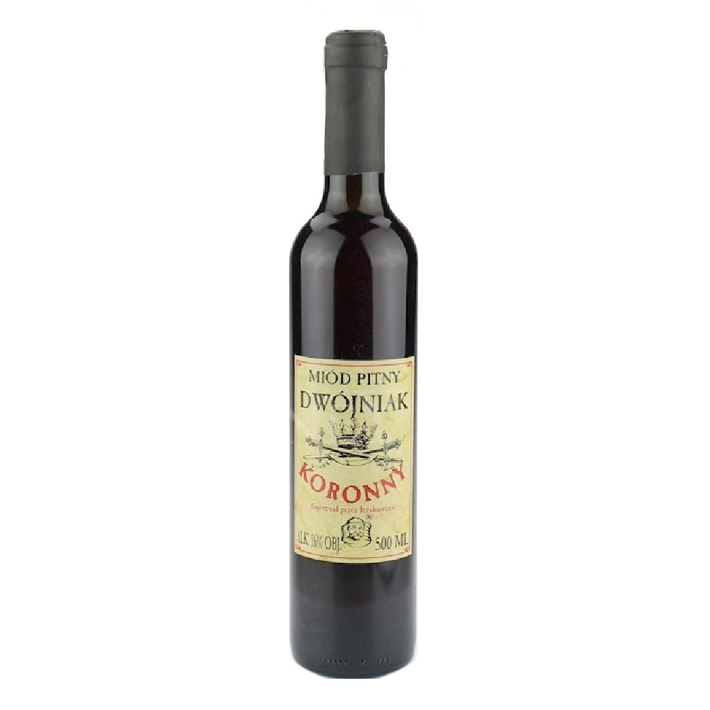 Miód pitny dwójniak "Koronny" 16% 500 ml butelka szklana