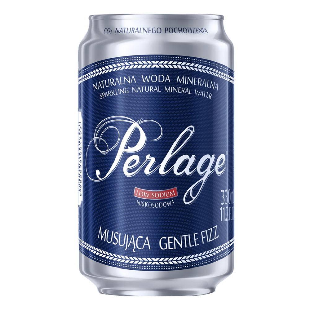 Woda Cisowianka Perlage gazowana 330 ml puszka