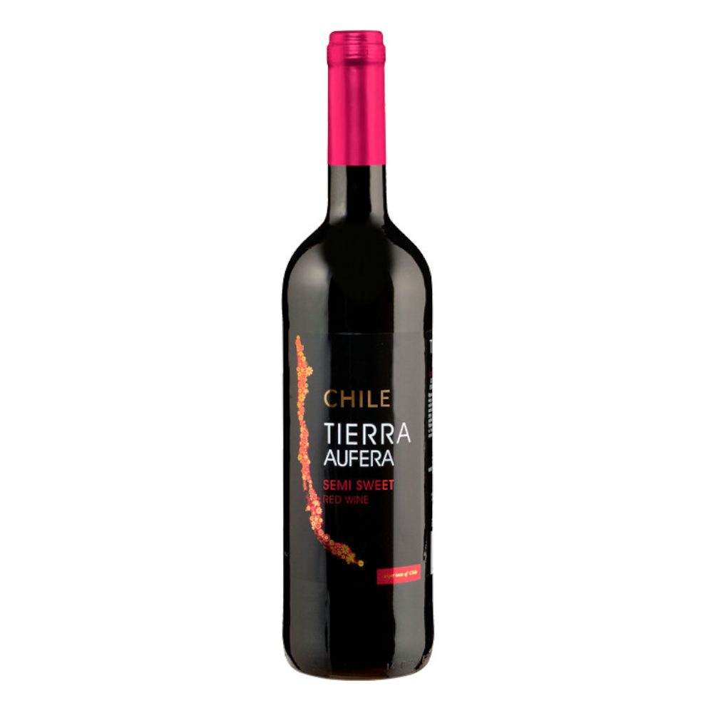 Wino Tierra Aufera Chile 12,5% czerwone półsłodkie 750 ml