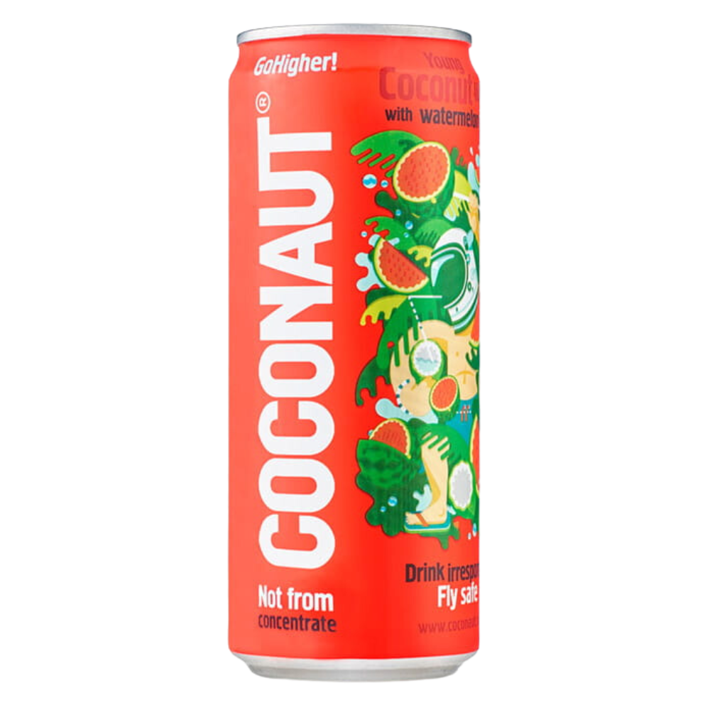 Woda Kokosowa Coconaut z Sokiem Arbuzowym 320 ml Puszka