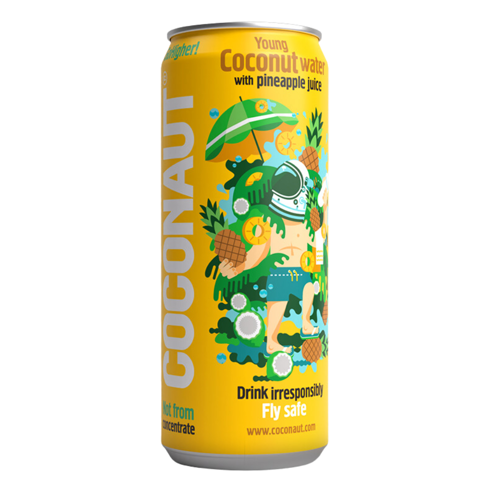 Woda Kokosowa Coconaut z Sokiem Ananasowym 320 ml Puszka