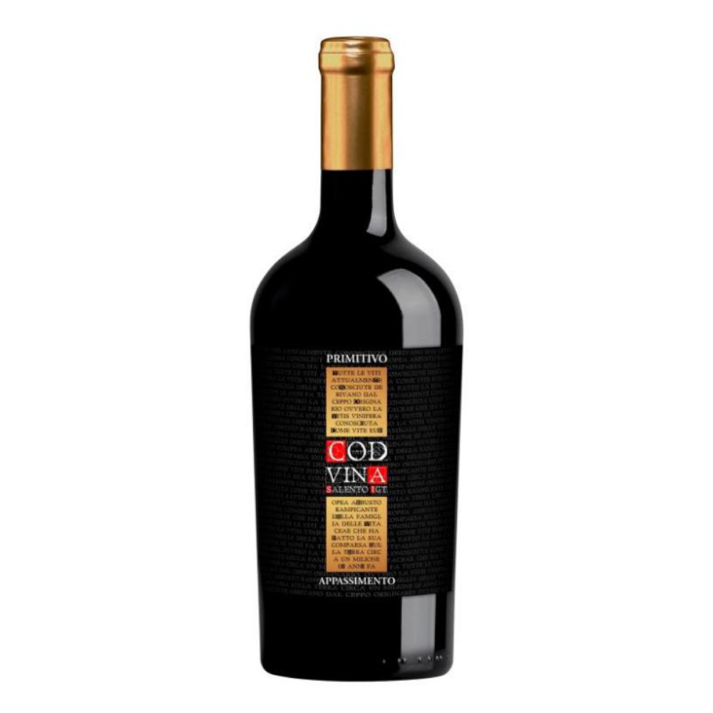 Wino Cod Vina Primitivo Appassimento IGT Puglia 14,5% Czerwone półwytrawne 750 ml