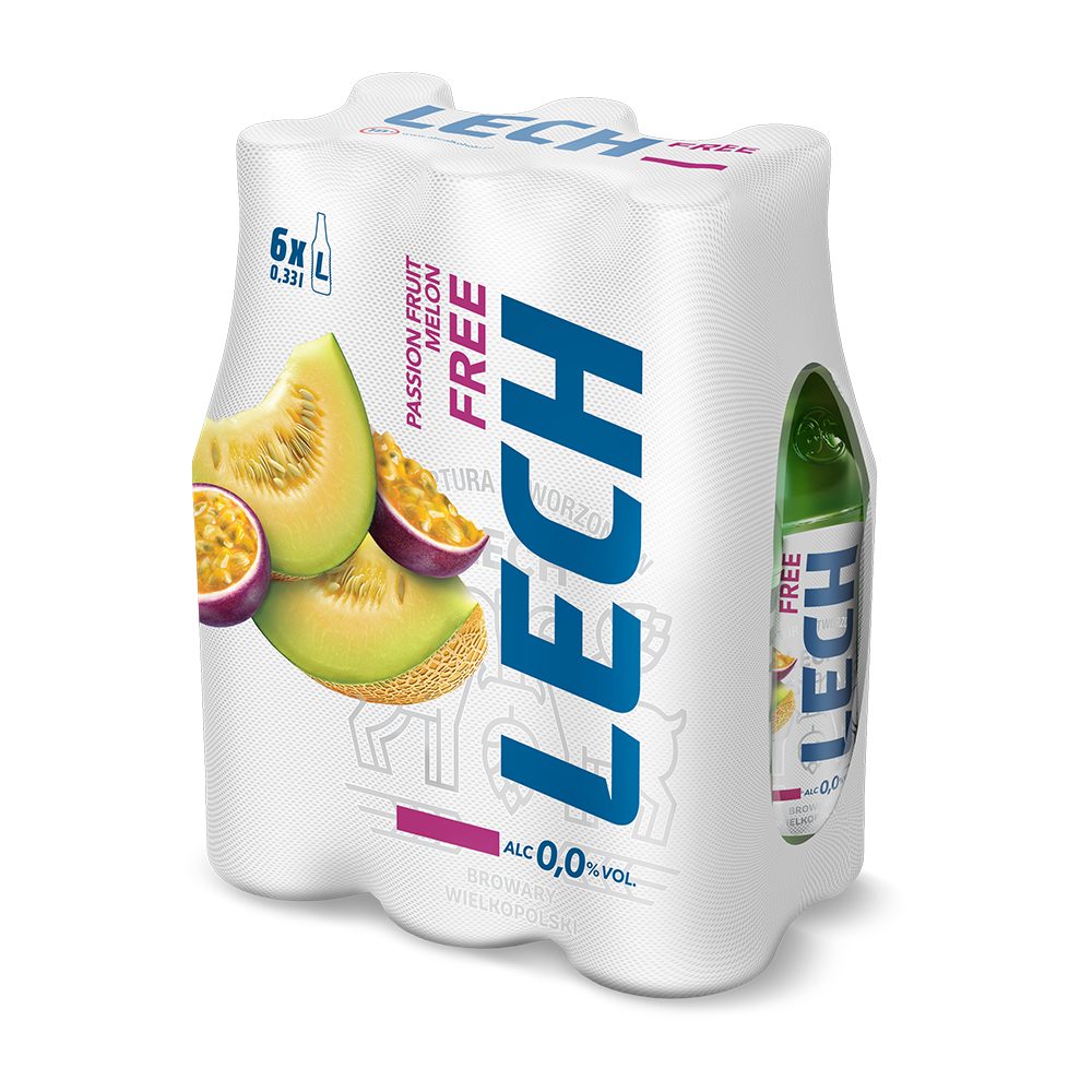 Piwo Lech Free Marakuja i Melon 0% 330 ml 6 - pak