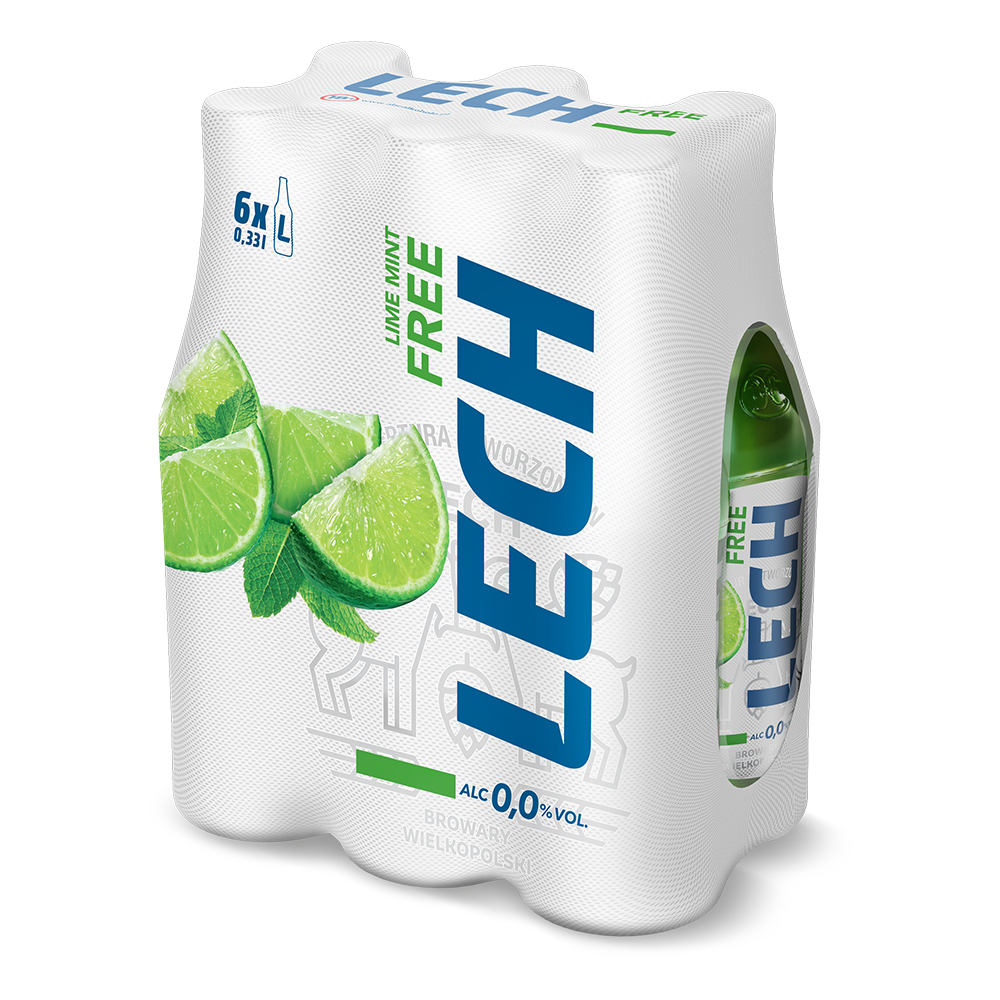 Piwo Lech Free  Limonka z Miętą 0% 330 ml 6-pak