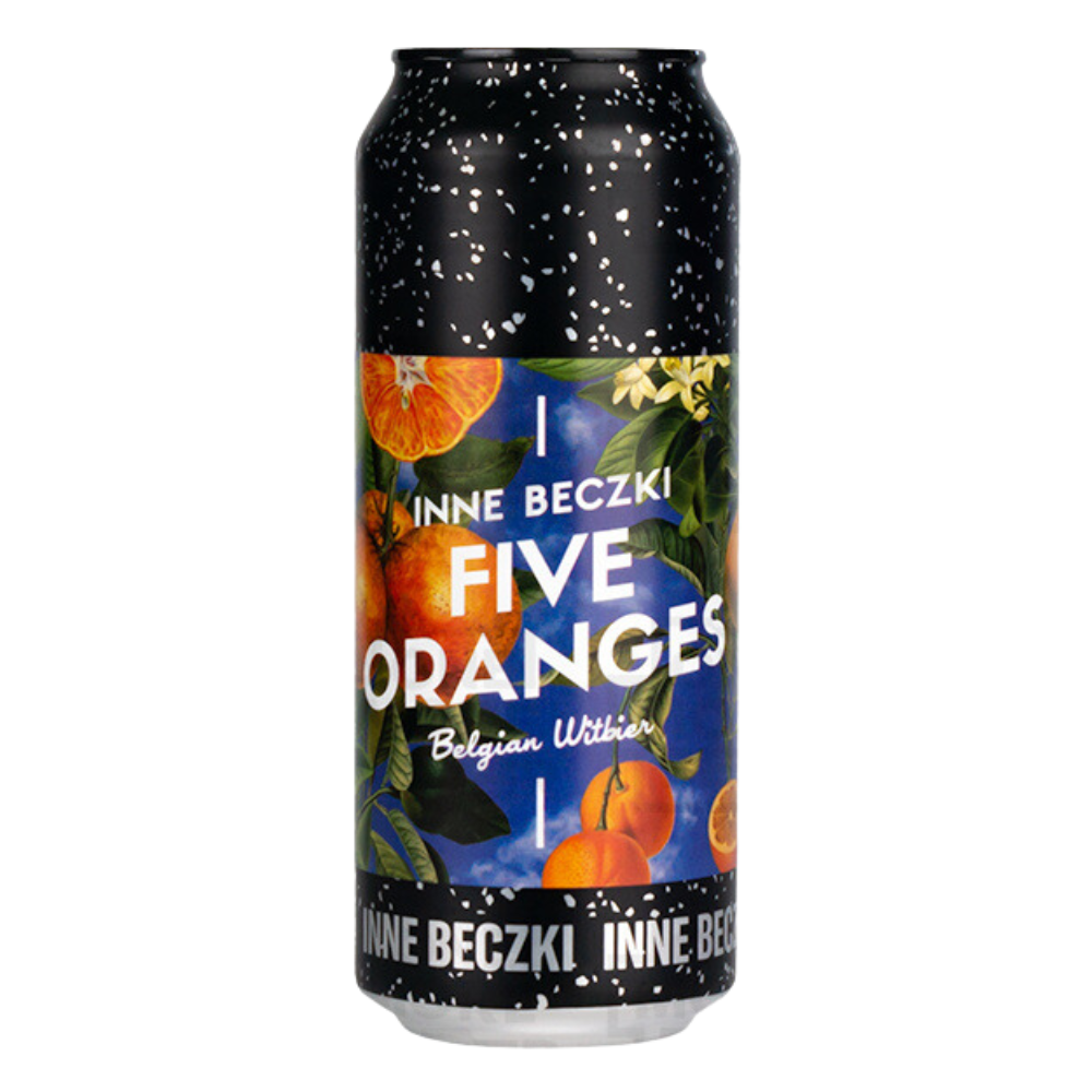 Piwo Inne Beczki Five Oranges 12 Belgian Witbier 4,5%  500 ml Puszka
