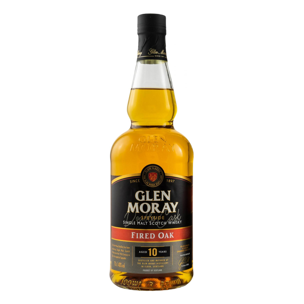 Whisky Glen Moray 10 YO Fired Oak 40% 700 ml