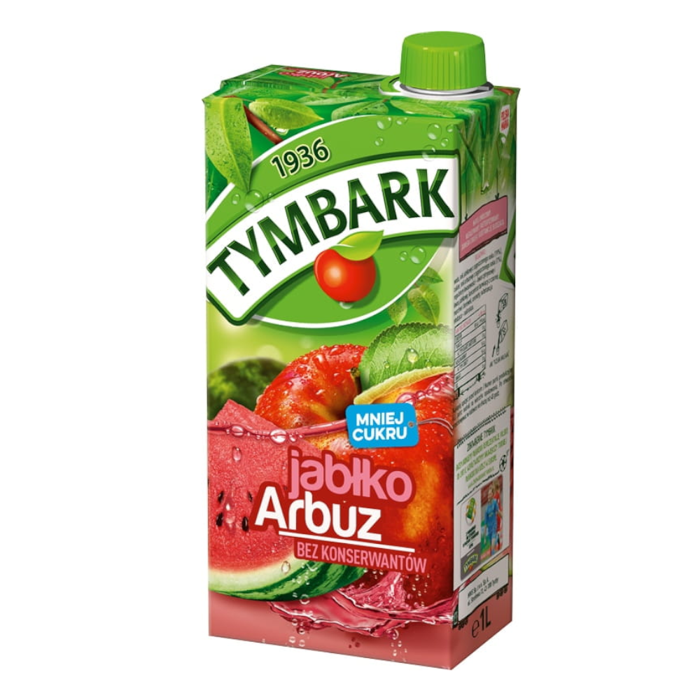 Napój Tymbark Jabłko Arbuz 1000 ml karton