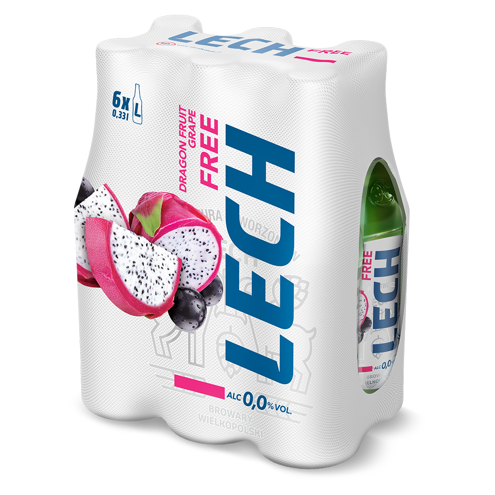 Piwo Lech Free Smoczy Owoc 0% 330 ml 6-pak