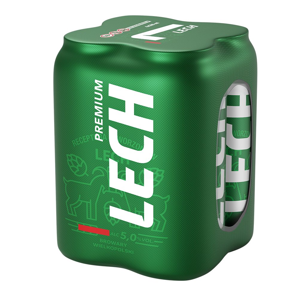 Piwo Lech Premium 5% 500 ml 4 - pak Puszka