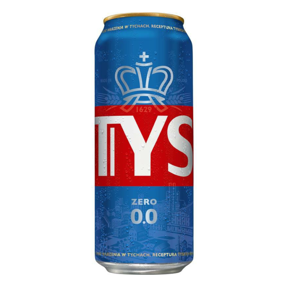 Piwo Tyskie 0% 500 ml puszka