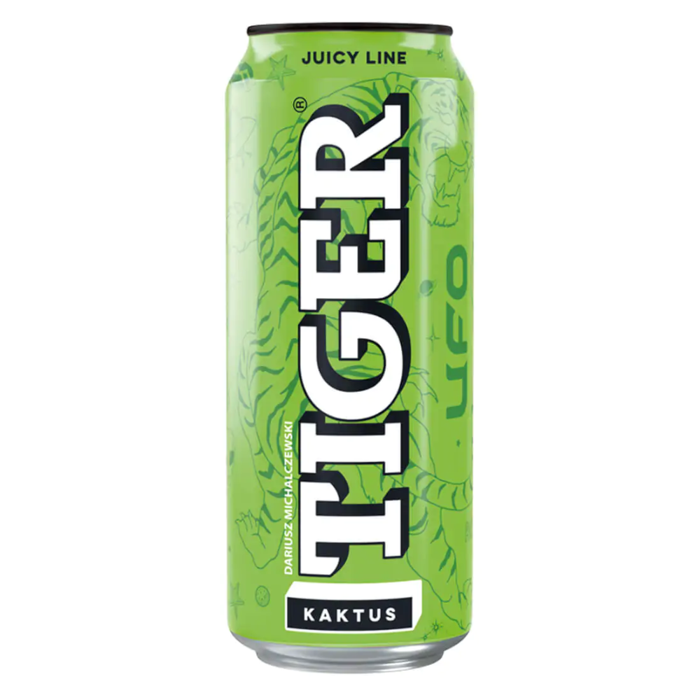 Energetyk Tiger Ufo Kaktus z Niską Zawartością Kofeiny 500 ml