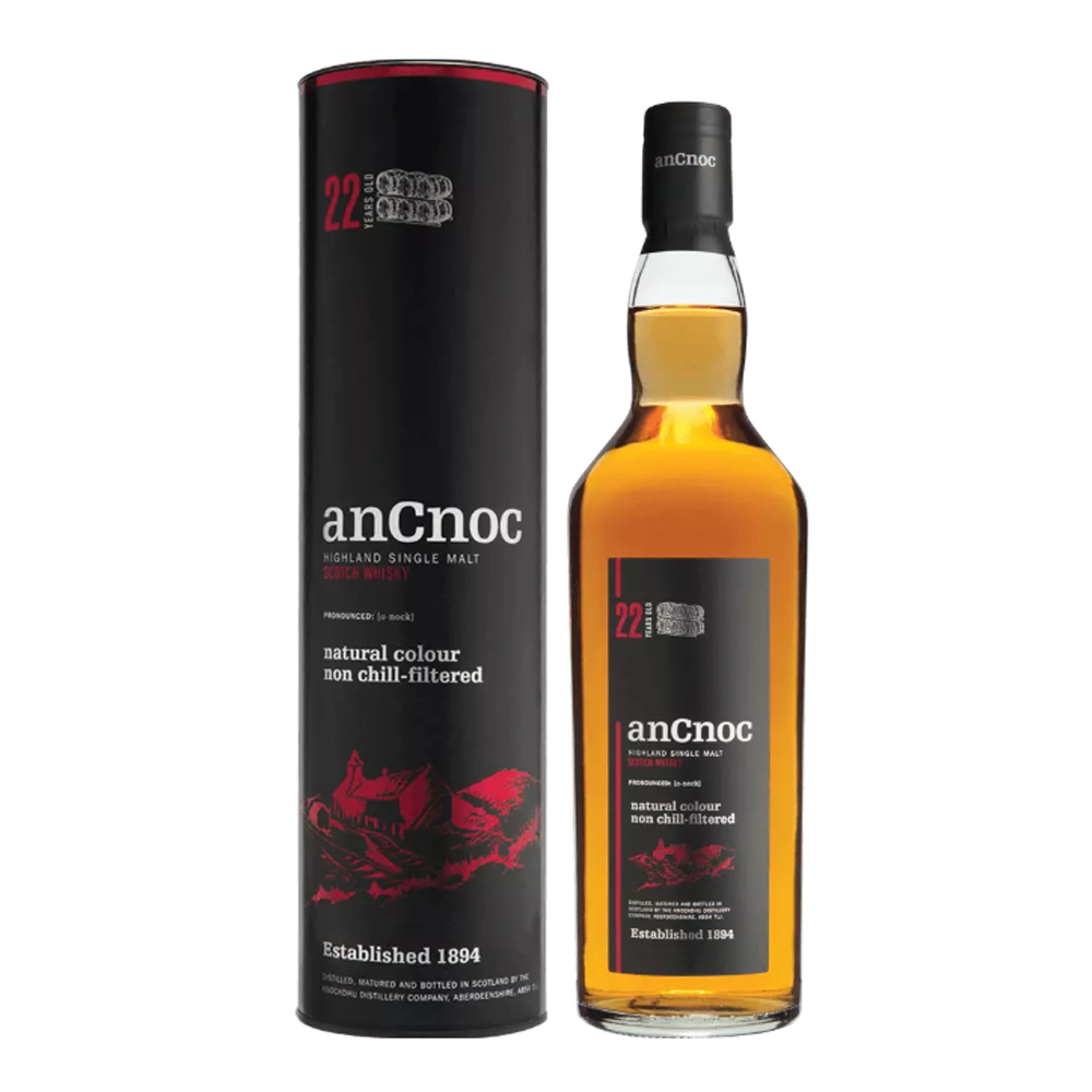 Whisky AnCnoc 22 YO 46% 700 ml Tuba