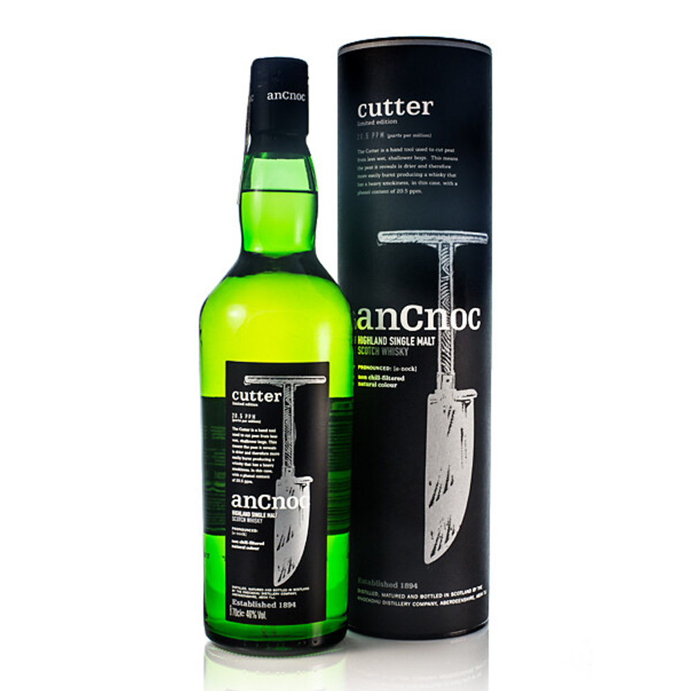 Whisky AnCnoc Cutter 46% 700 ml zestaw prezentowy