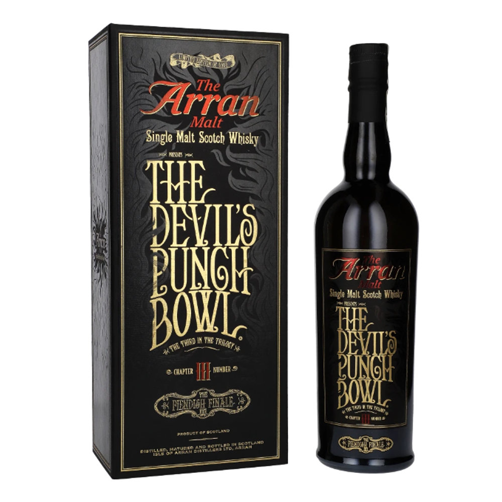 Whisky Arran Devils Punchbowl III 53,4% 700 ml zestaw prezentowy