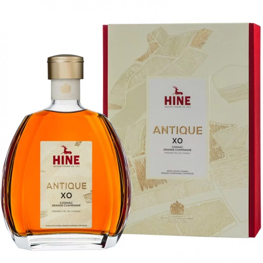 Koniak Cognac Hine Antique Xo 40% 700 ml zestaw