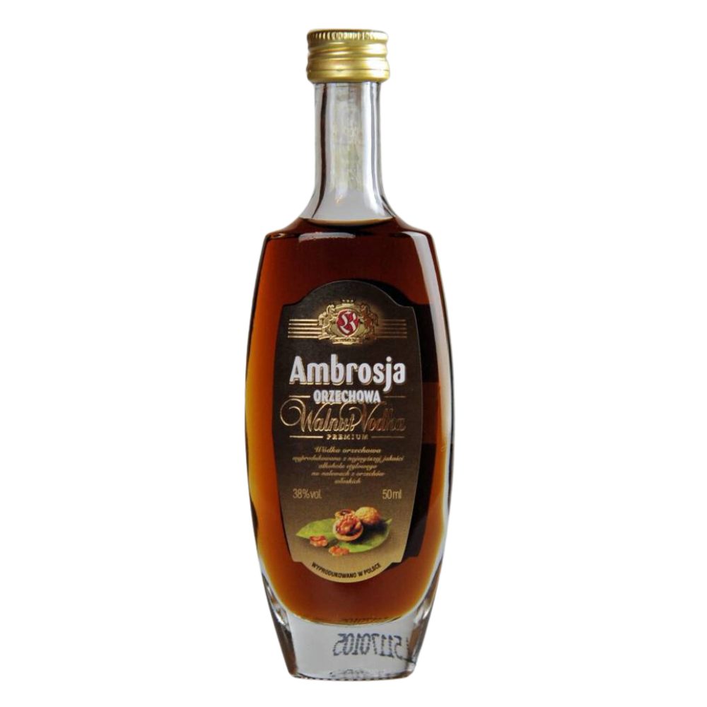 Wódka Miniaturka Ambrosja Orzechowa 38% 50 ml