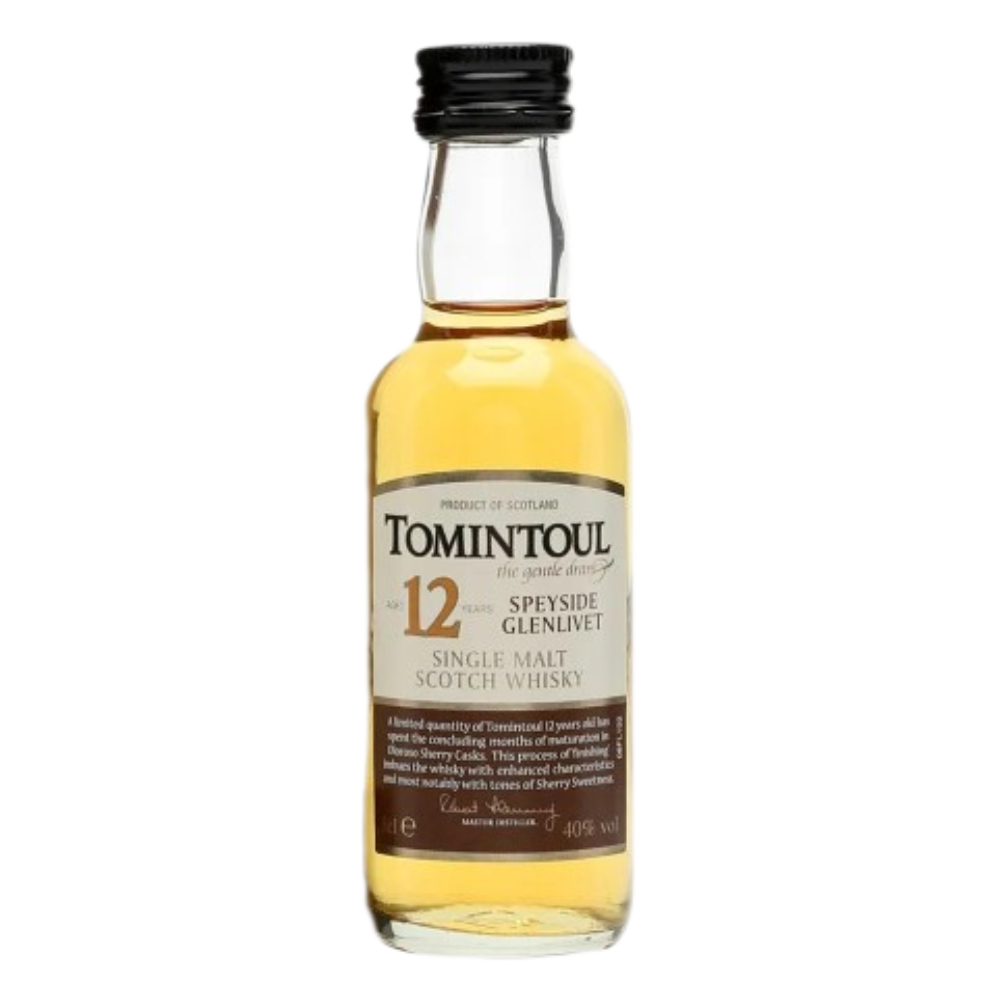 Whisky Miniaturka Tomintoul 12 YO Sherry 40% 50 ml