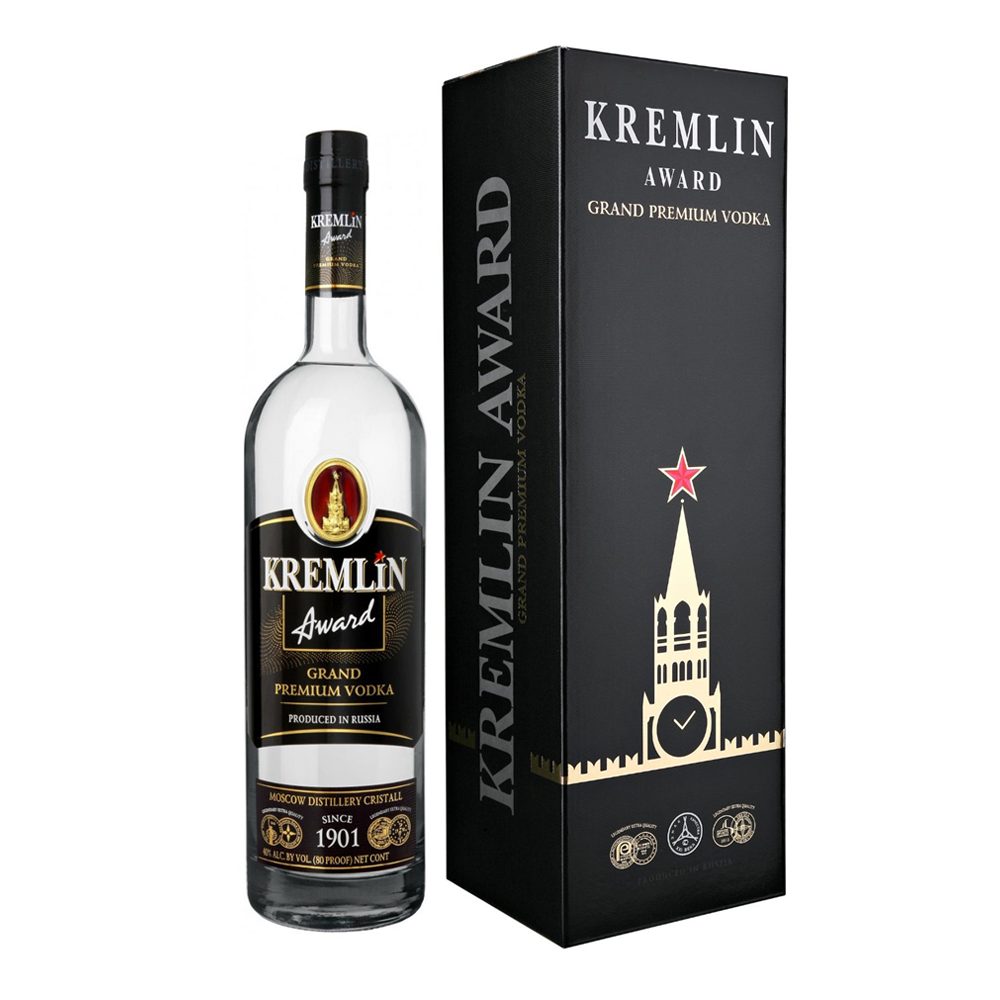 Wódka Kremlin Award Grand Premium 40% 1500 ml zestaw