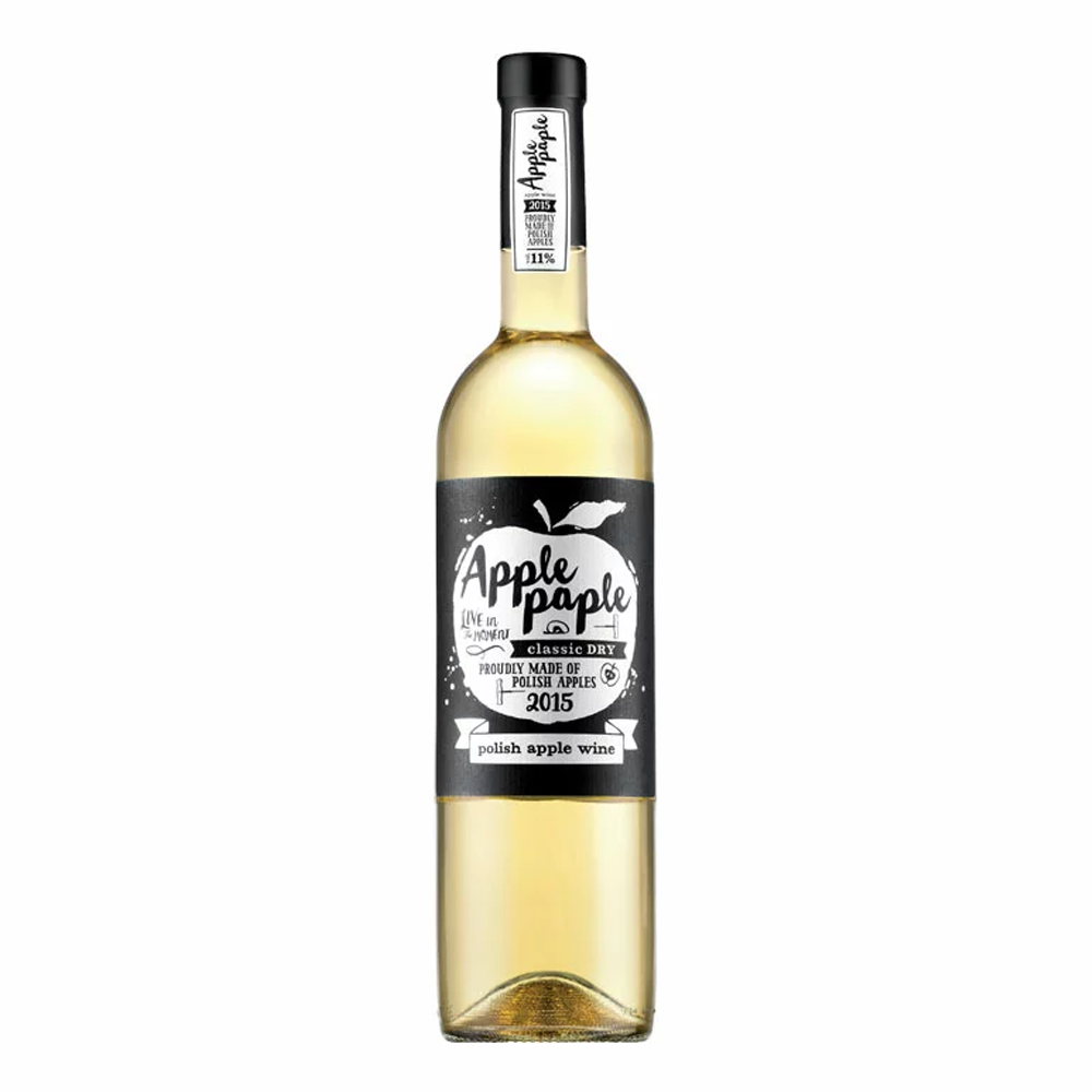 Wino Apple Paple 2015 Semi Dry 11% białe półwytrawne 750 ml