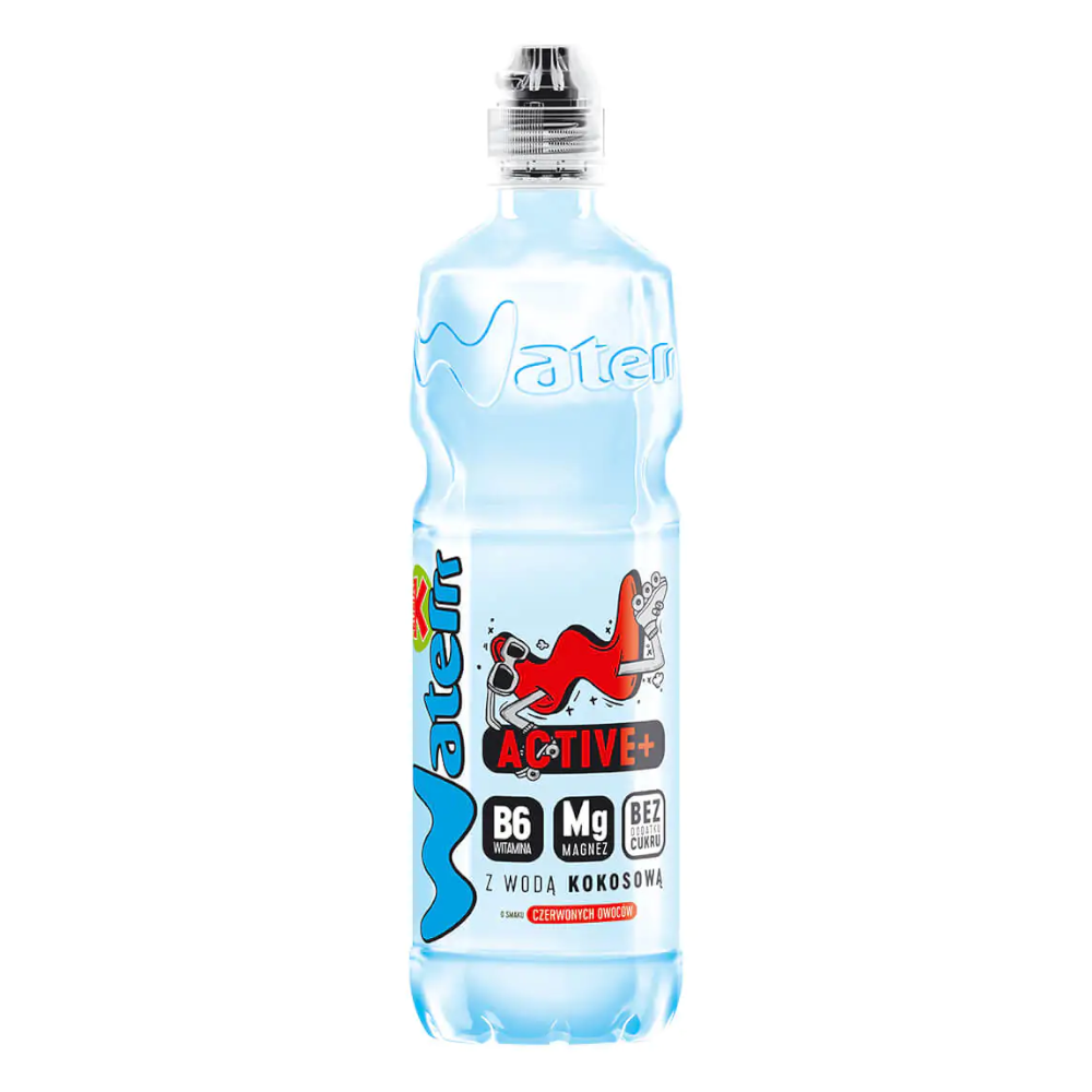 Napój Kubuś Waterrr Active Napój Czerwone Owoce i Woda Kokosowa 750 ml