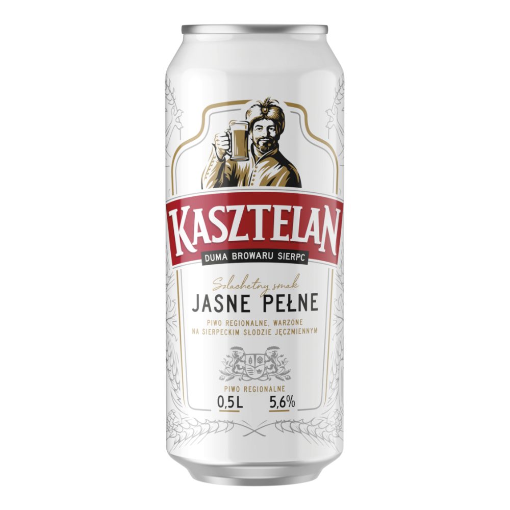 Piwo Kasztelan Jasne Pełne 5,6% 500 ml puszka