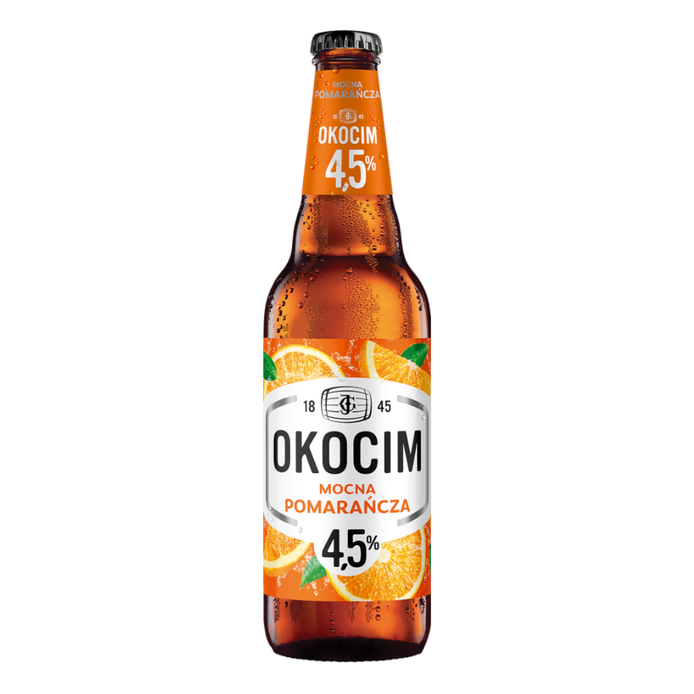 Piwo Okocim Mocna Pomarańcza 4,5% 500 ml