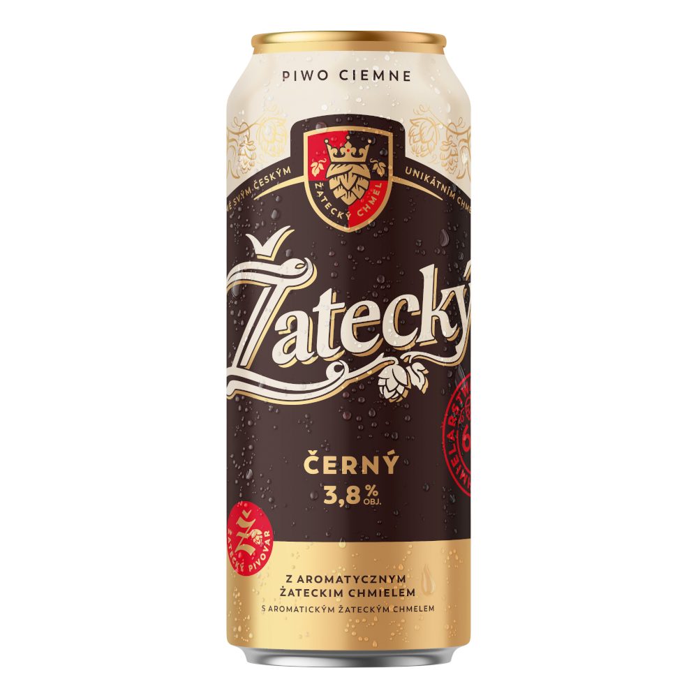 Piwo Zatecky Cerny 3,8% 500 ml puszka