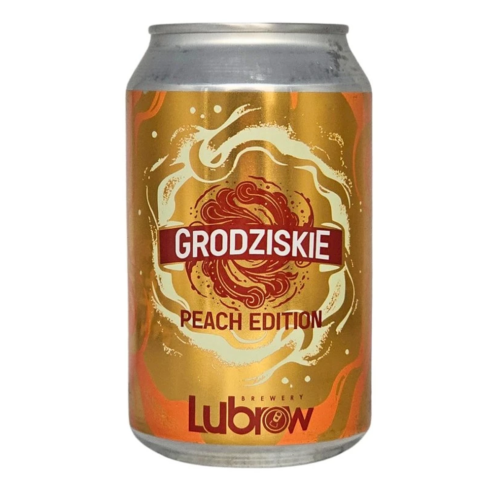 Piwo Lubrow Grodziskie Peach 3,2% 330 ml puszka