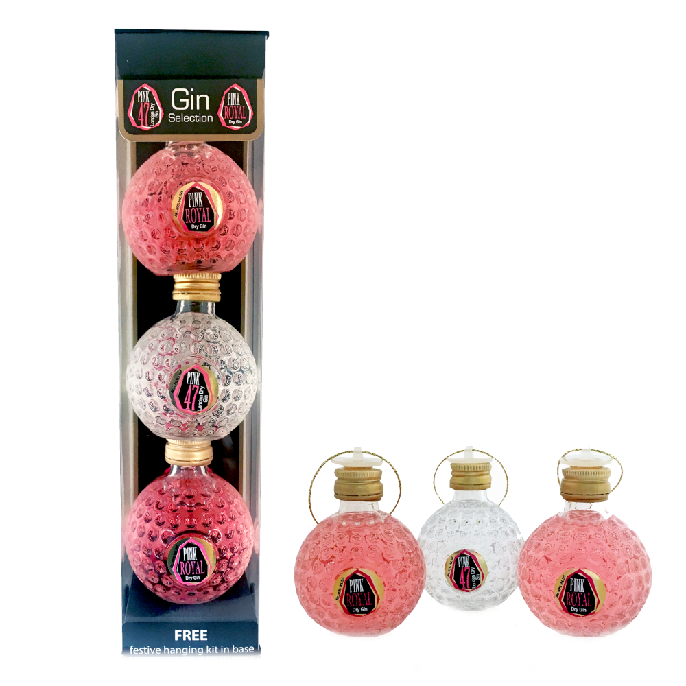 Gin Pink Baubles Pack 42,3% 3 x 50 ml