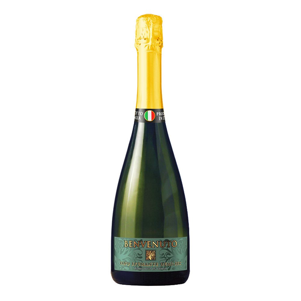 Wino Benvenuto Spumante Demi Sec 12% białe półsłodkie 750 ml musujące