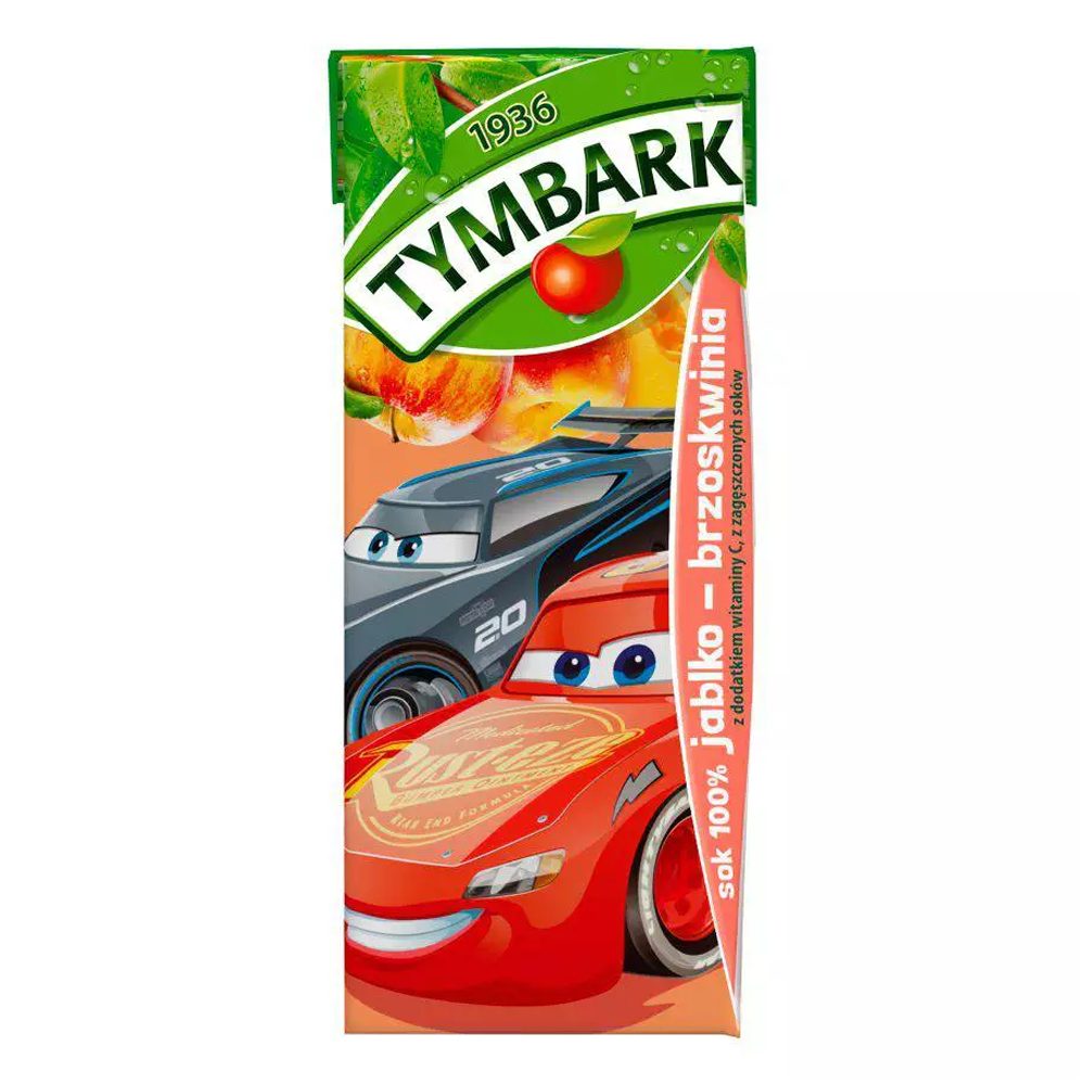 Napój Tymbark 100% Jabłko Brzoskwinia 200 ml