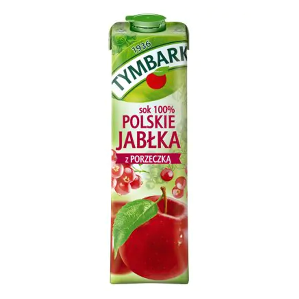 Sok Tymbark 100% Polskie Jabłka Porzeczka 1000 ml karton