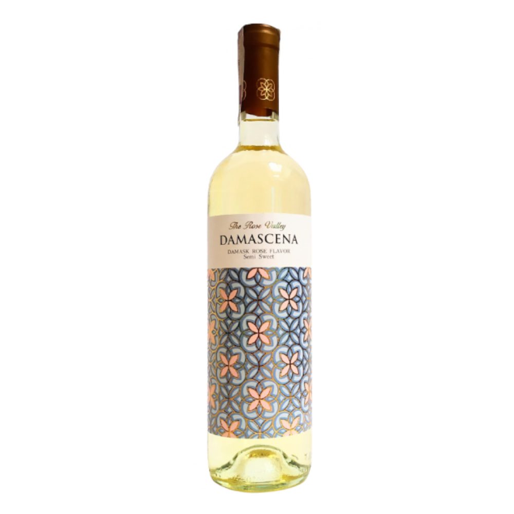 Wino Damascena 12% białe półsłodkie 750 ml
