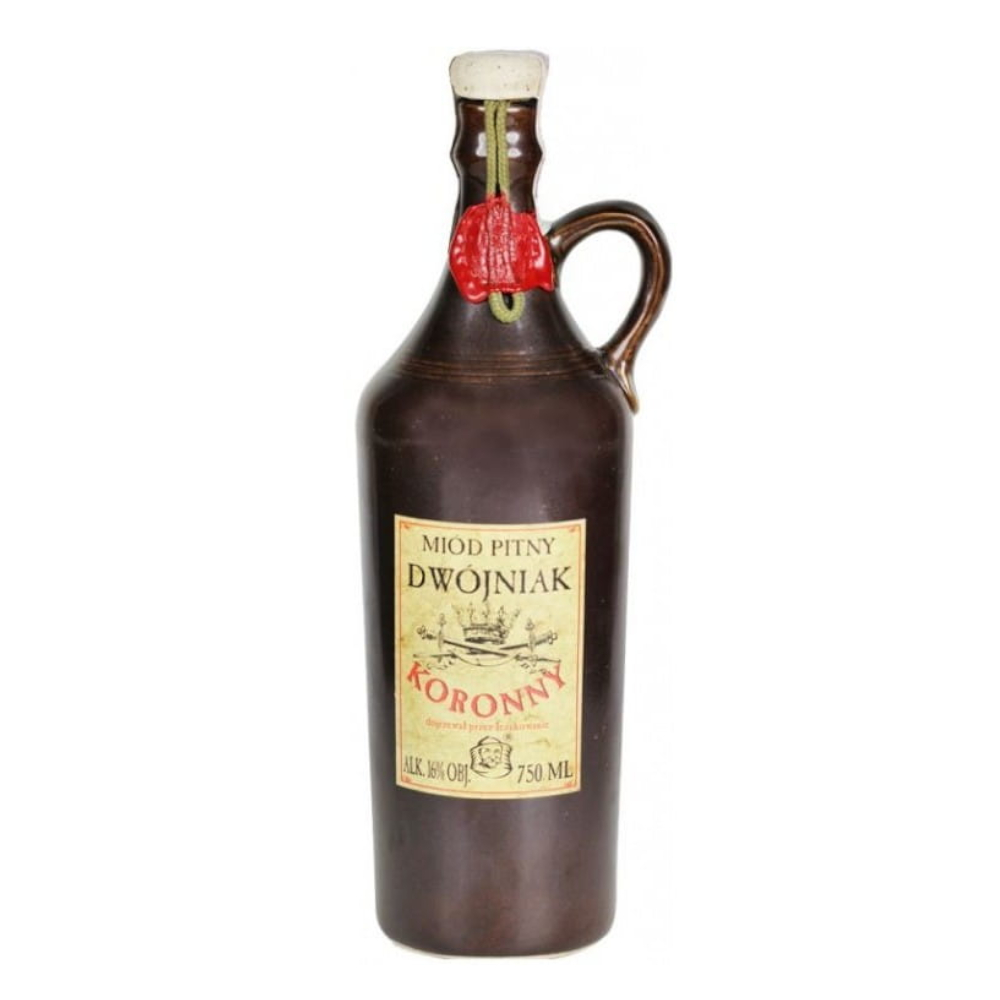 Miód pitny dwójniak "Koronny" 16% 750 ml butelka ceramiczna