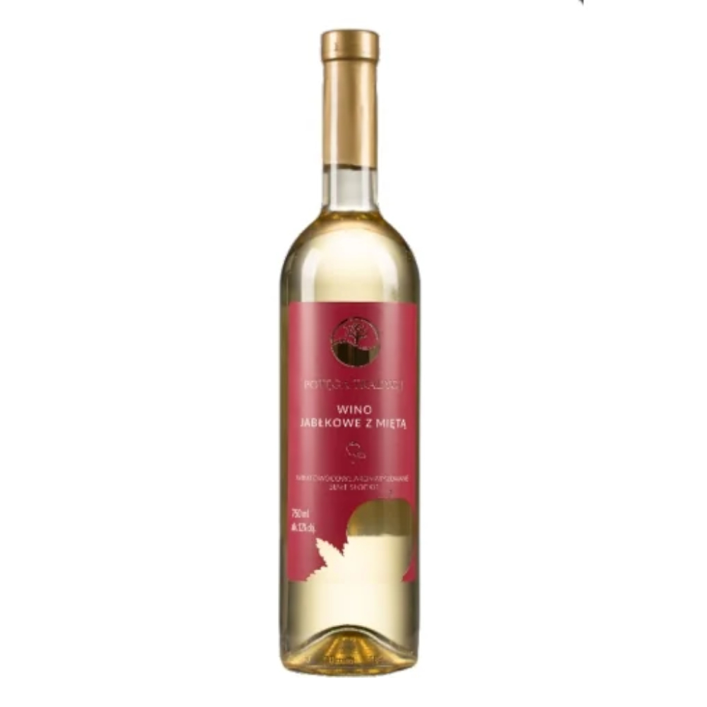 Wino Vin-Kon Jabłkowe z Miętą 12% białe słodkie 750 ml