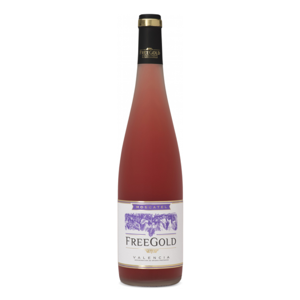 Wino Monolit Freegold Rosado Rowe 12% różowe słodkie 750 ml