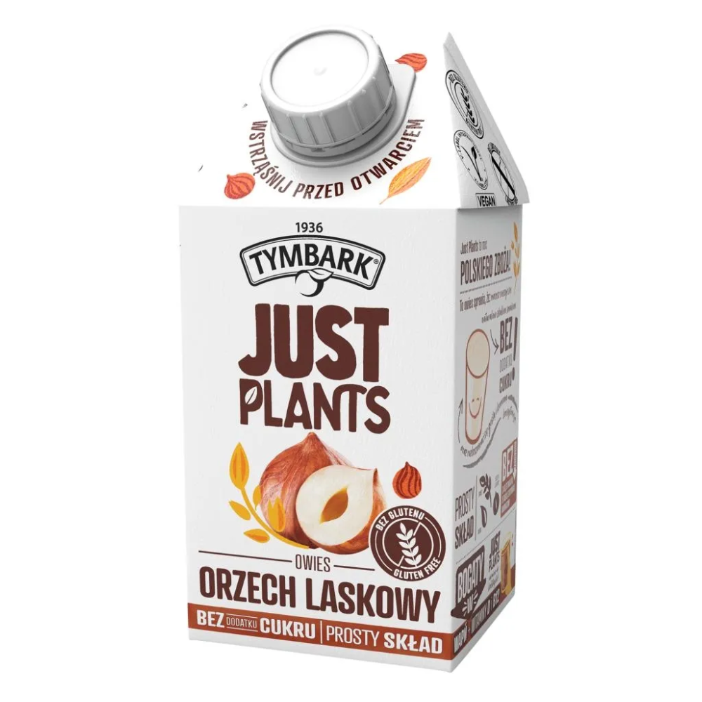 Napój Tymbark Just Plants Orzech Laskowy 500 ml karton