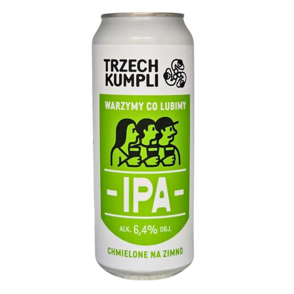 Piwo Trzech Kumpli IPA 6,4% 500 ml puszka