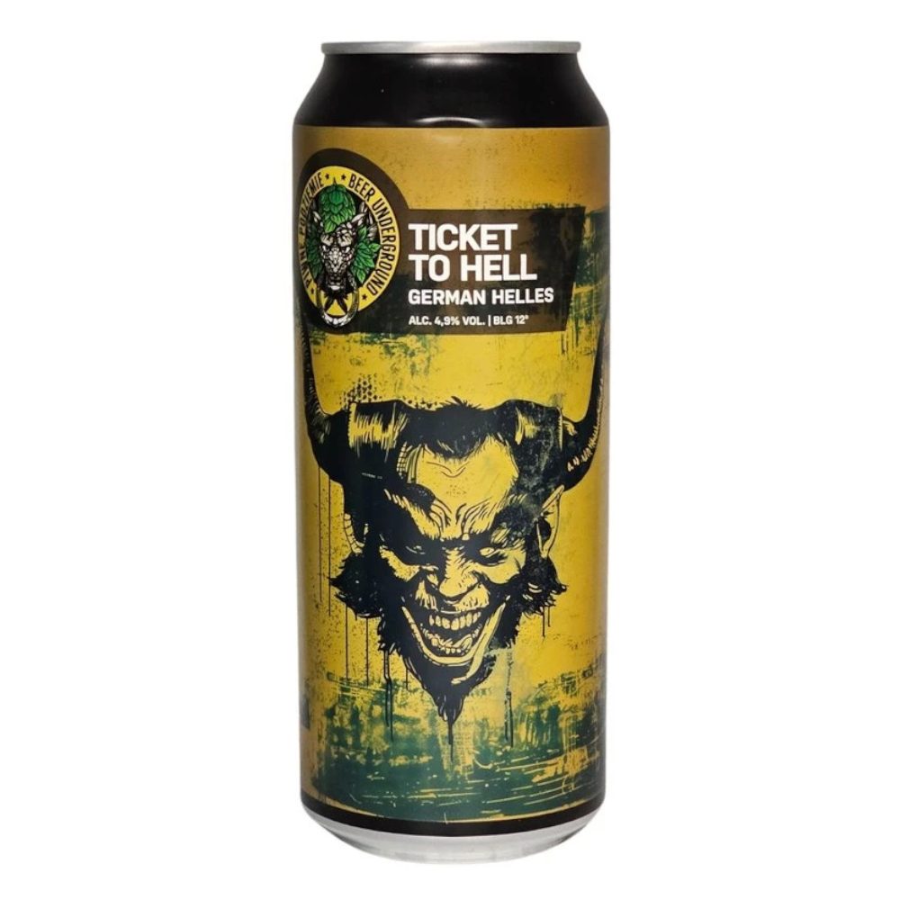 Piwo Piwne Podziemie Ticket To Hell 4,9% 500 ml puszka