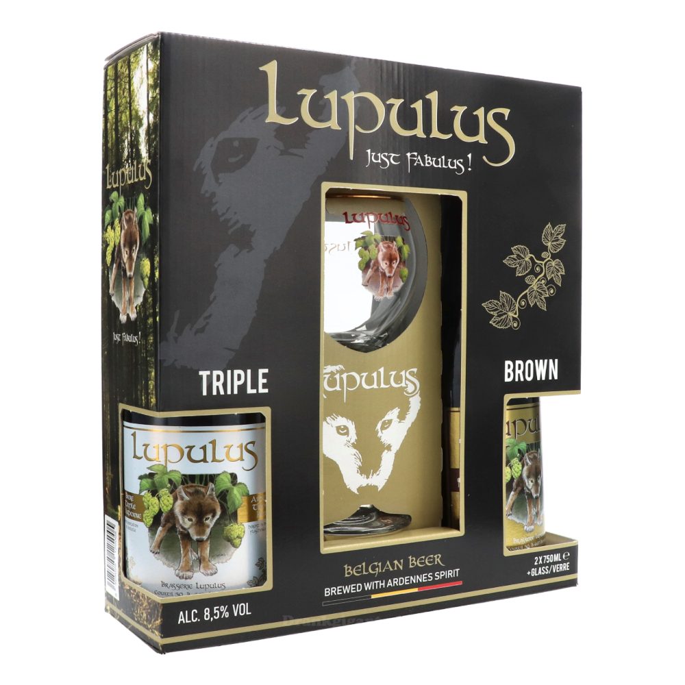 Piwo Lupulus Blonde 8,5% 750 ml Brune 750 ml szkło zestaw