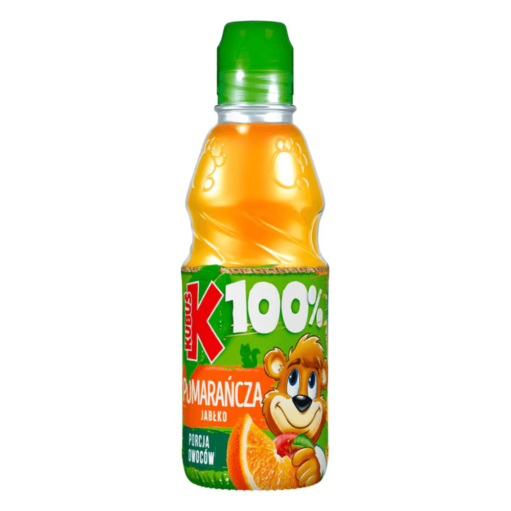 Sok 100% Kubuś Pomarańcz-Jabłko Pet 300 ml