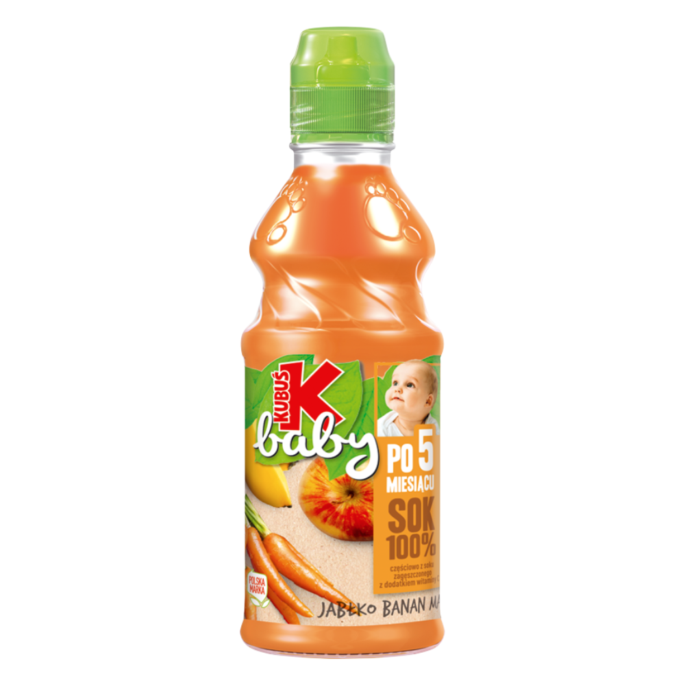 Sok Kubuś Baby Jabłko - Banan - Marchew Pet 300 ml