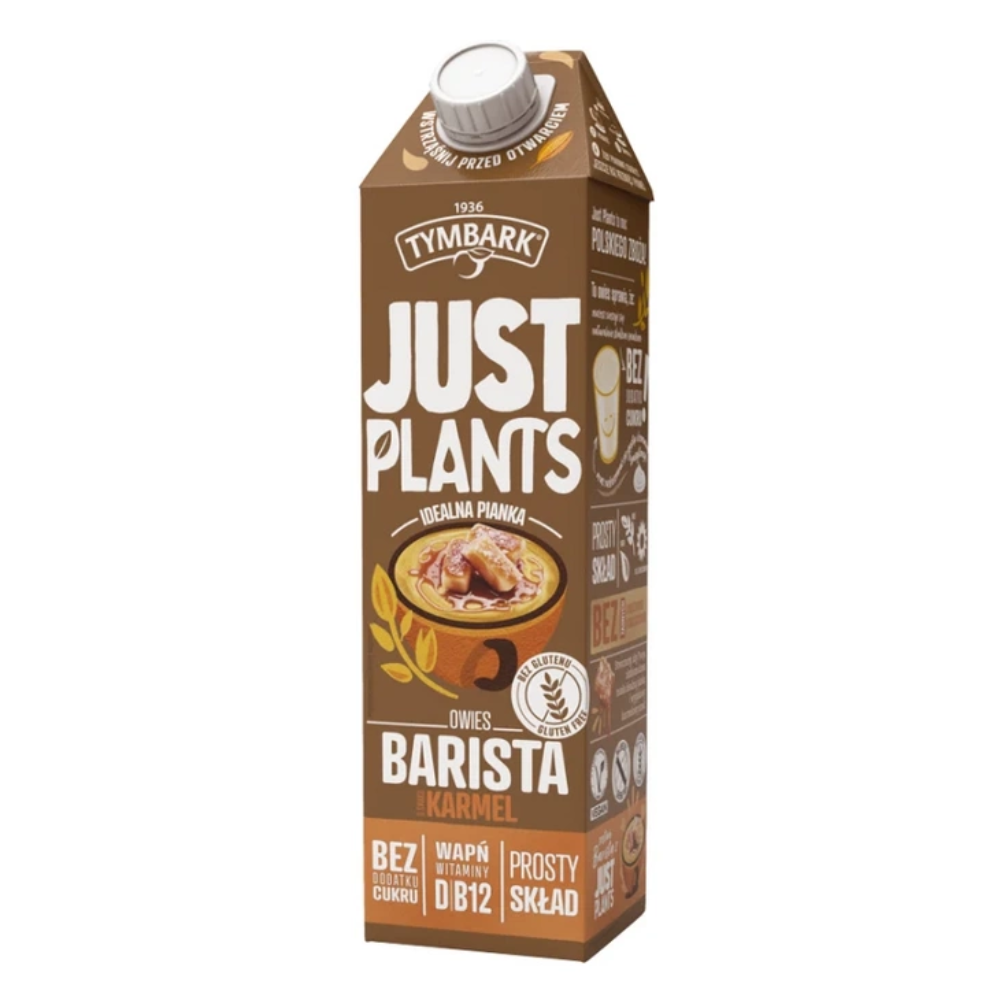 Napój Tymbark Just Plants Barista Karmel 1000 ml karton