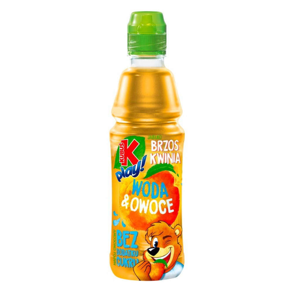 Napój Kubuś Play Owocowy Jabłko-Brzoskwinia Pet 400 ml