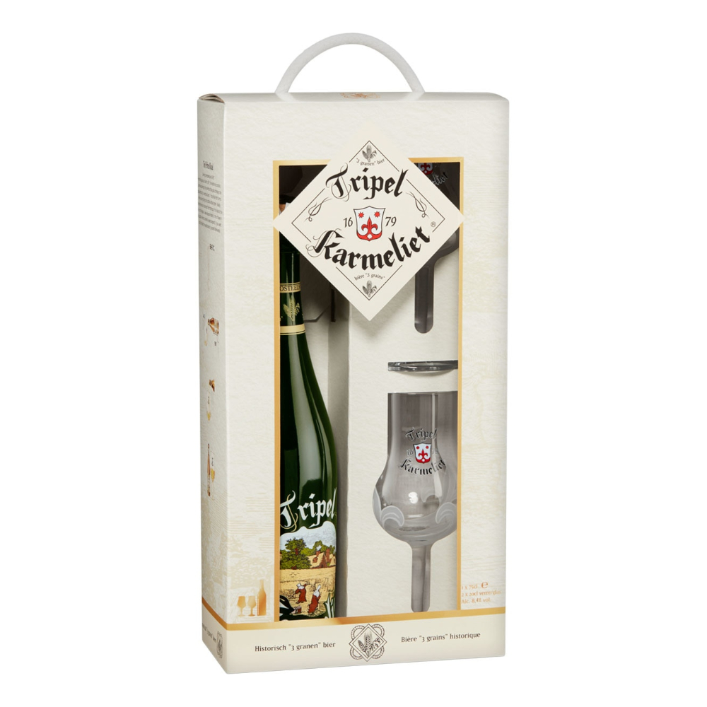 Piwo Bosteels Tripel Karmeliet Zestaw 8,4% 750 ml zestaw 2 kieliszki