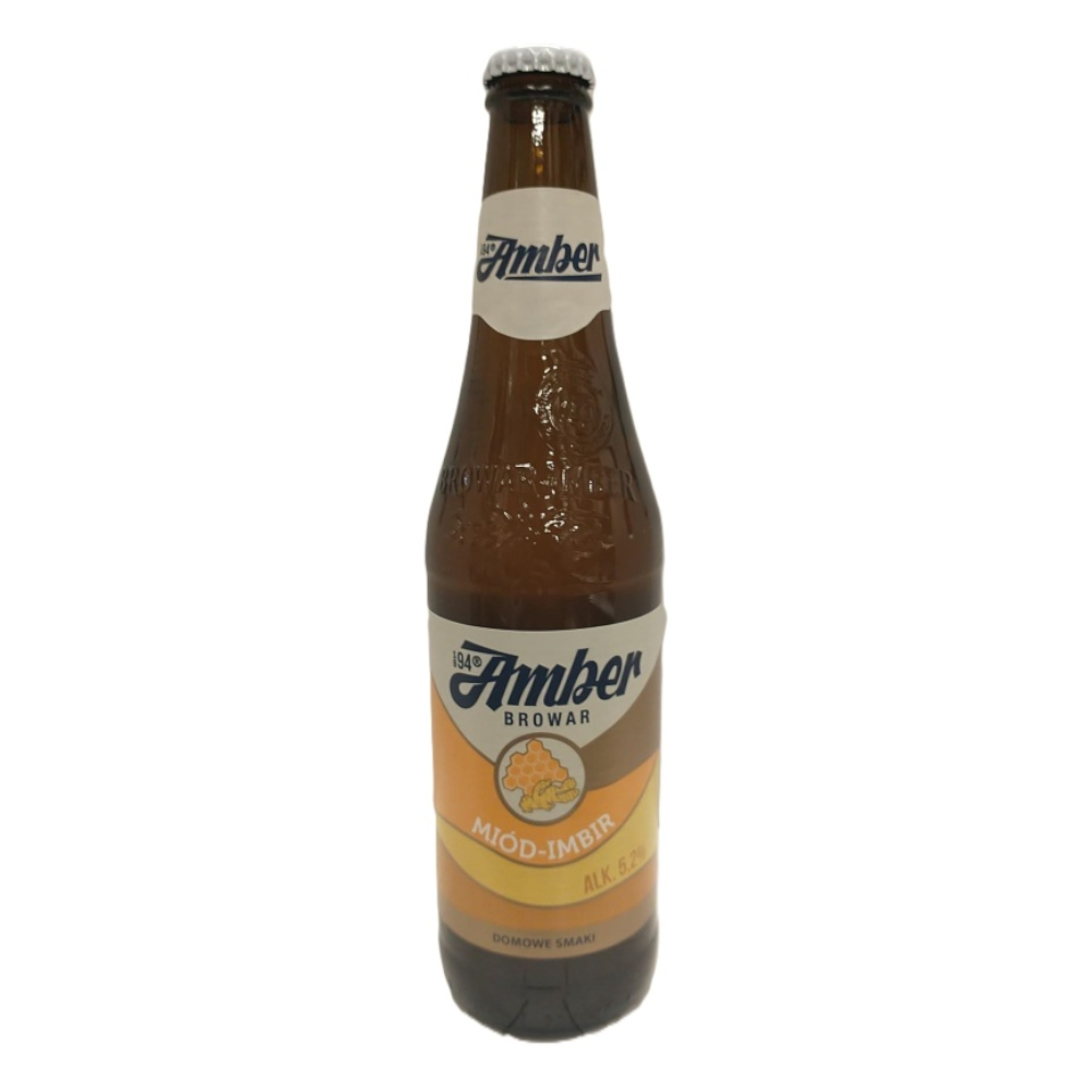 Piwo Amber Miód - Imbir 5,2% 500 ml