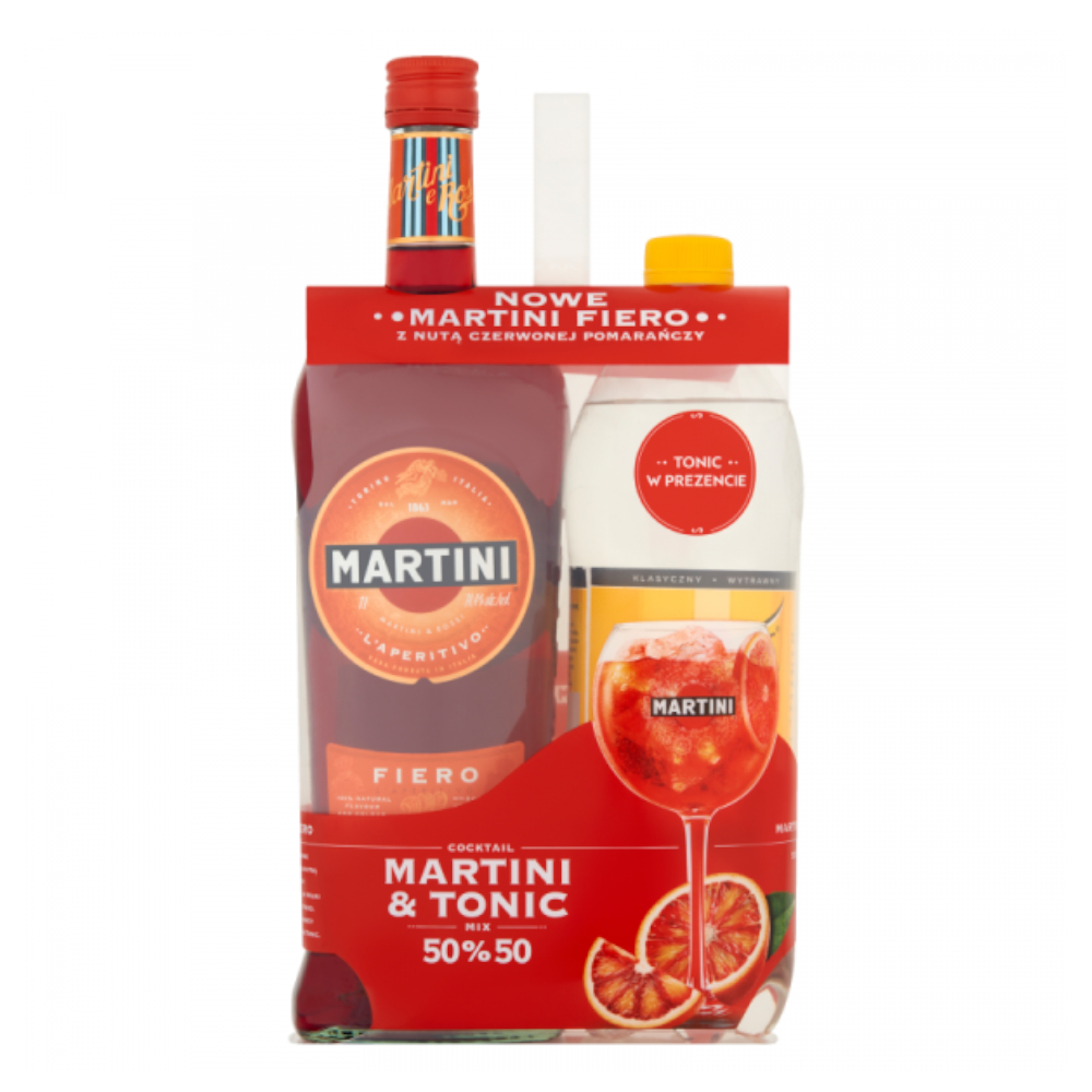 Wermut Martini Fiero 14,4% + tonik 1000 ml zestaw