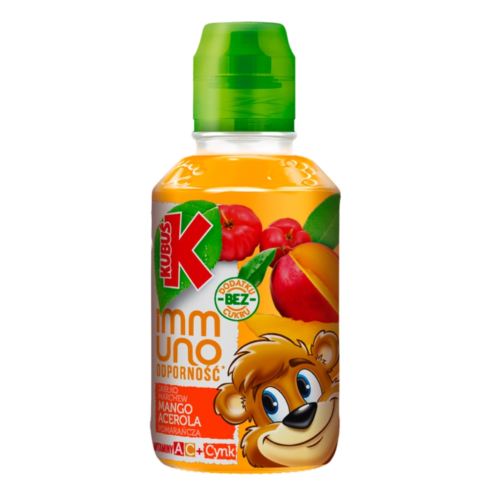 Sok Kubuś Immuno Mango - Pomarańcza - Acerola Pet 200 ml