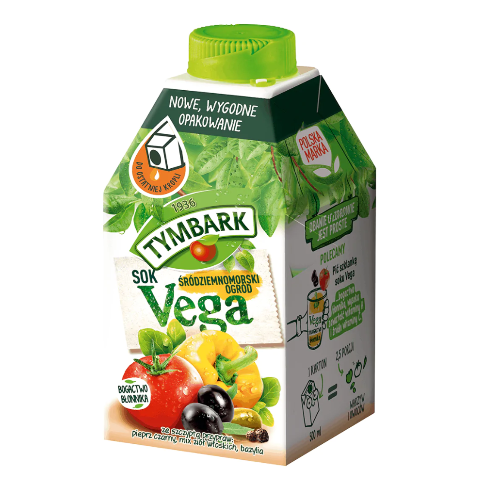 Sok Tymbark Vega Śródziemnomorski Ogród 500 ml karton