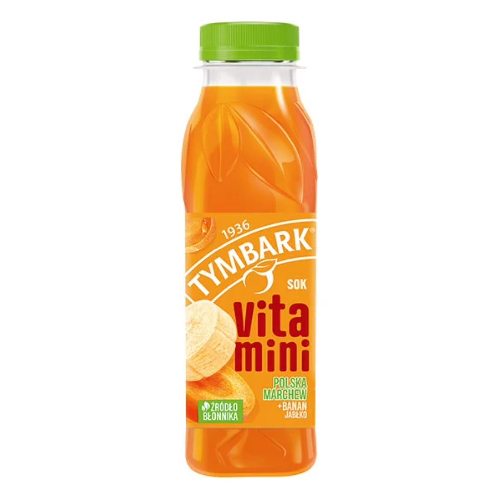 Sok Tymbark Vitamini Banan Jabłko Marchew 300 ml